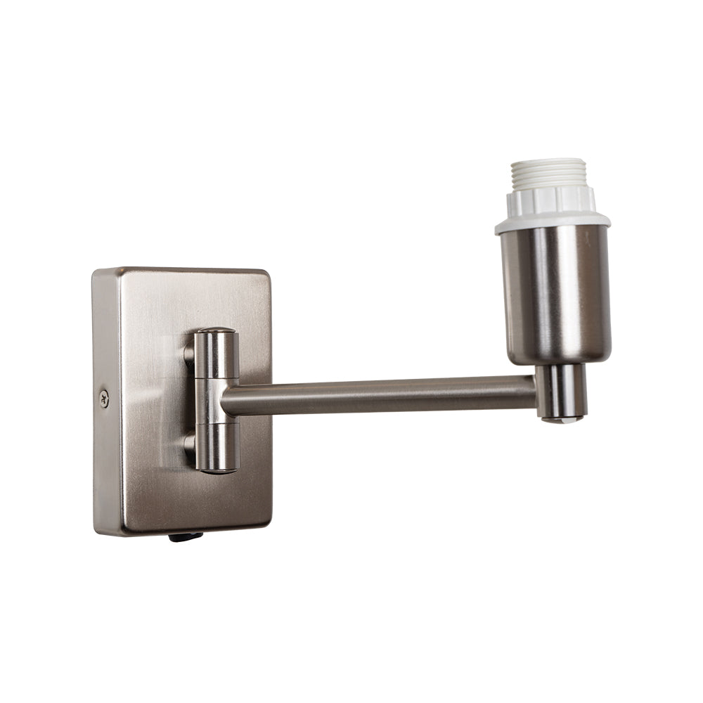 Armada Antique Chrome Single Swing Arm Wall Light