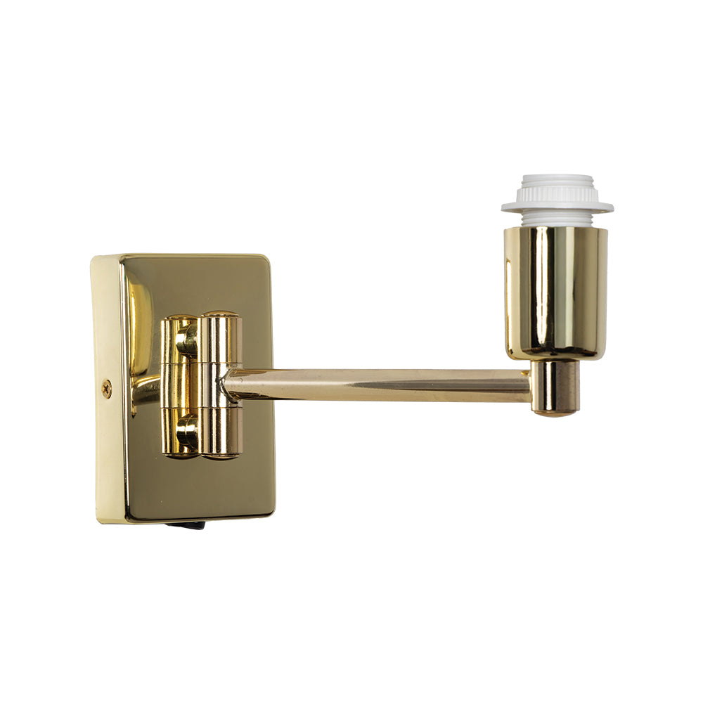 Armada Polished Brass Single Swing Arm Wall Light