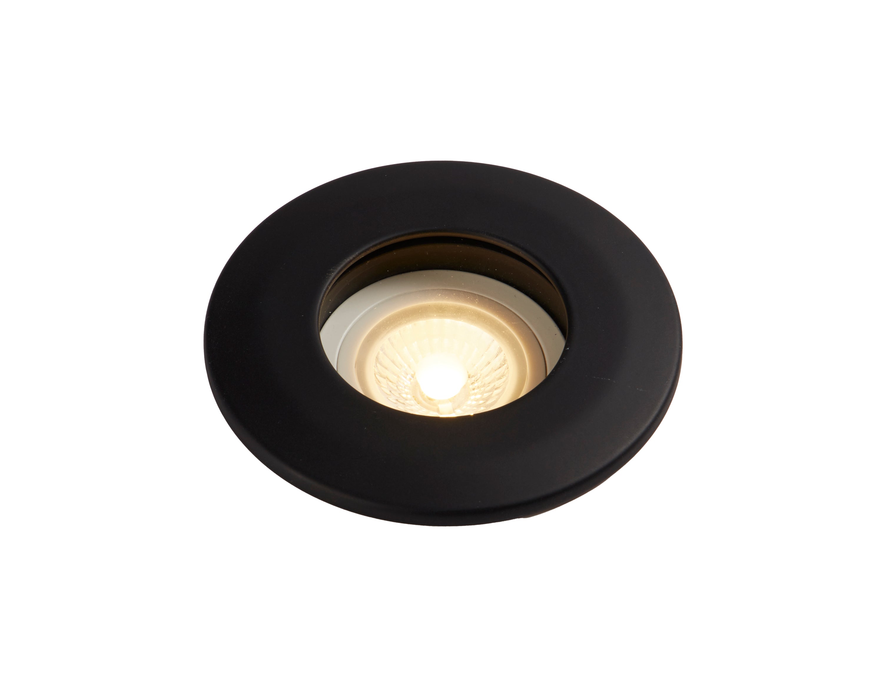 Searchlight Burford IP65 Bathroom Black Downlight - Fire Rated