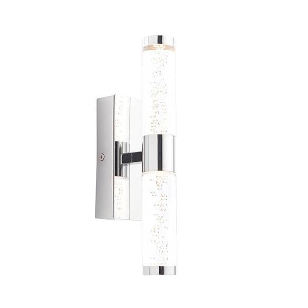 Essence 2 Light LED Chrome & Acrylic Bathroom Wall Light-WAREHOUSE-40-100226