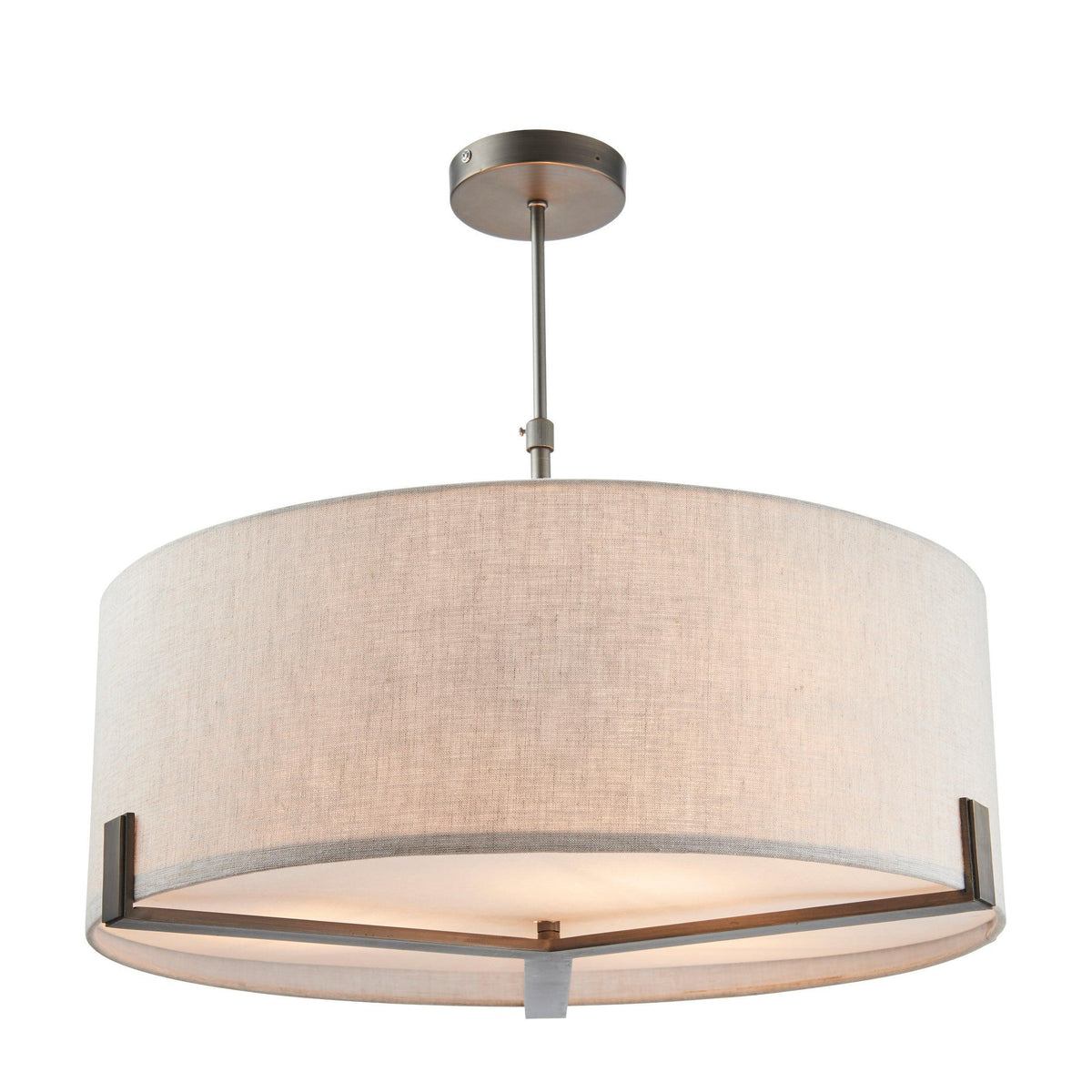 Endon Hayfield 3 Light Brushed Bronze Pendant Ceiling Light-OPEN-BOX-BSL-270826