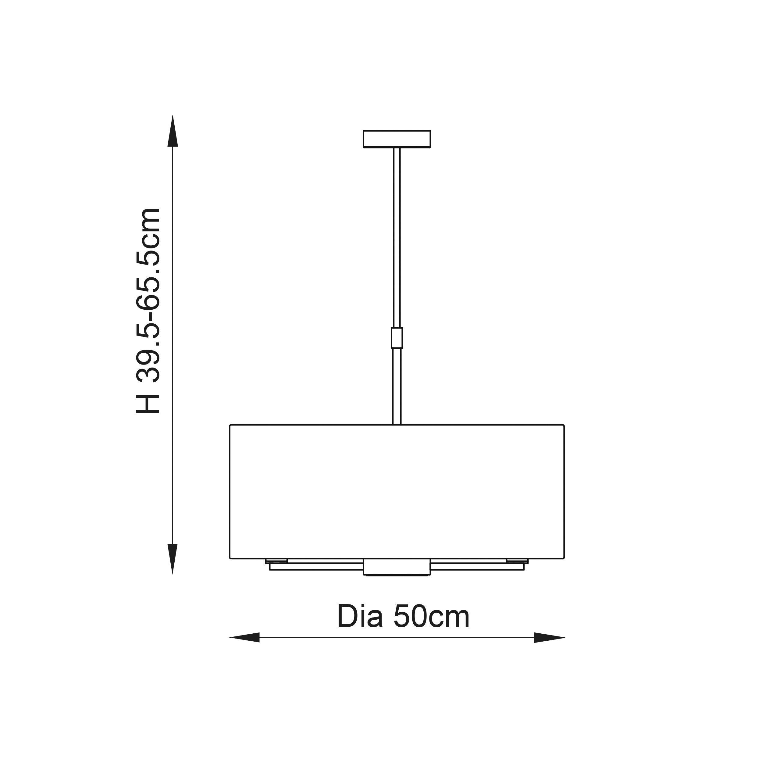 Endon Daley 3 Light Bronze Finish Ceiling Pendant-WAREHOUSE-40-290626