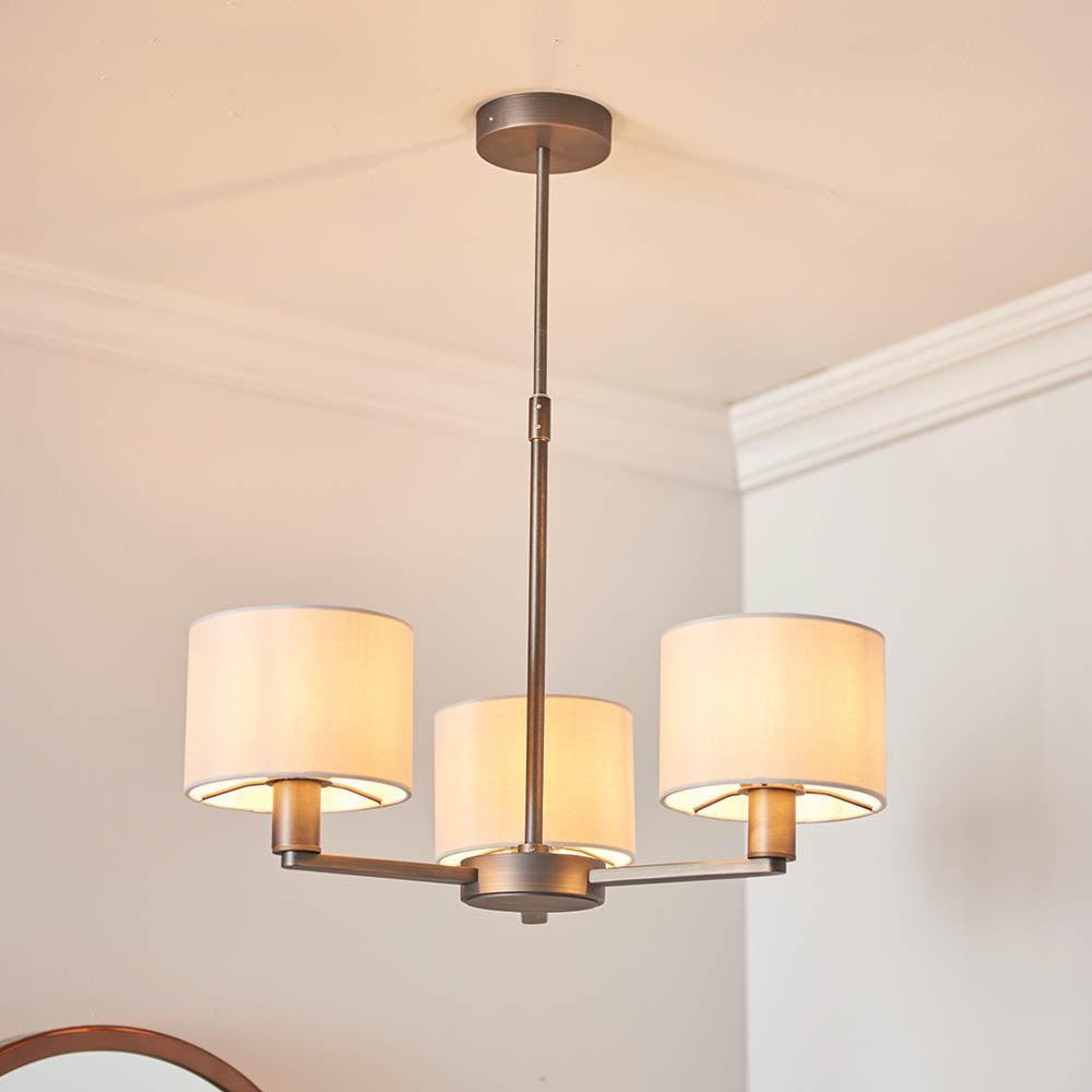 Endon Daley 3 Light Large Bronze Finish Ceiling Pendant-warehouse-180926