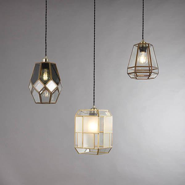 Endon Ripley Solid Brass Ceiling Pendant Shade Only-WAREHOUSE-40-290626