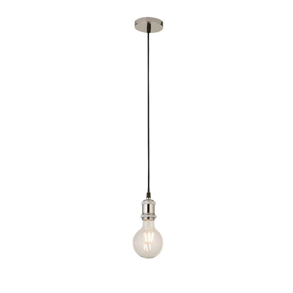 Suspensions Chrome Cable Set Clear Glass Globe Pendant-warehouse-180926