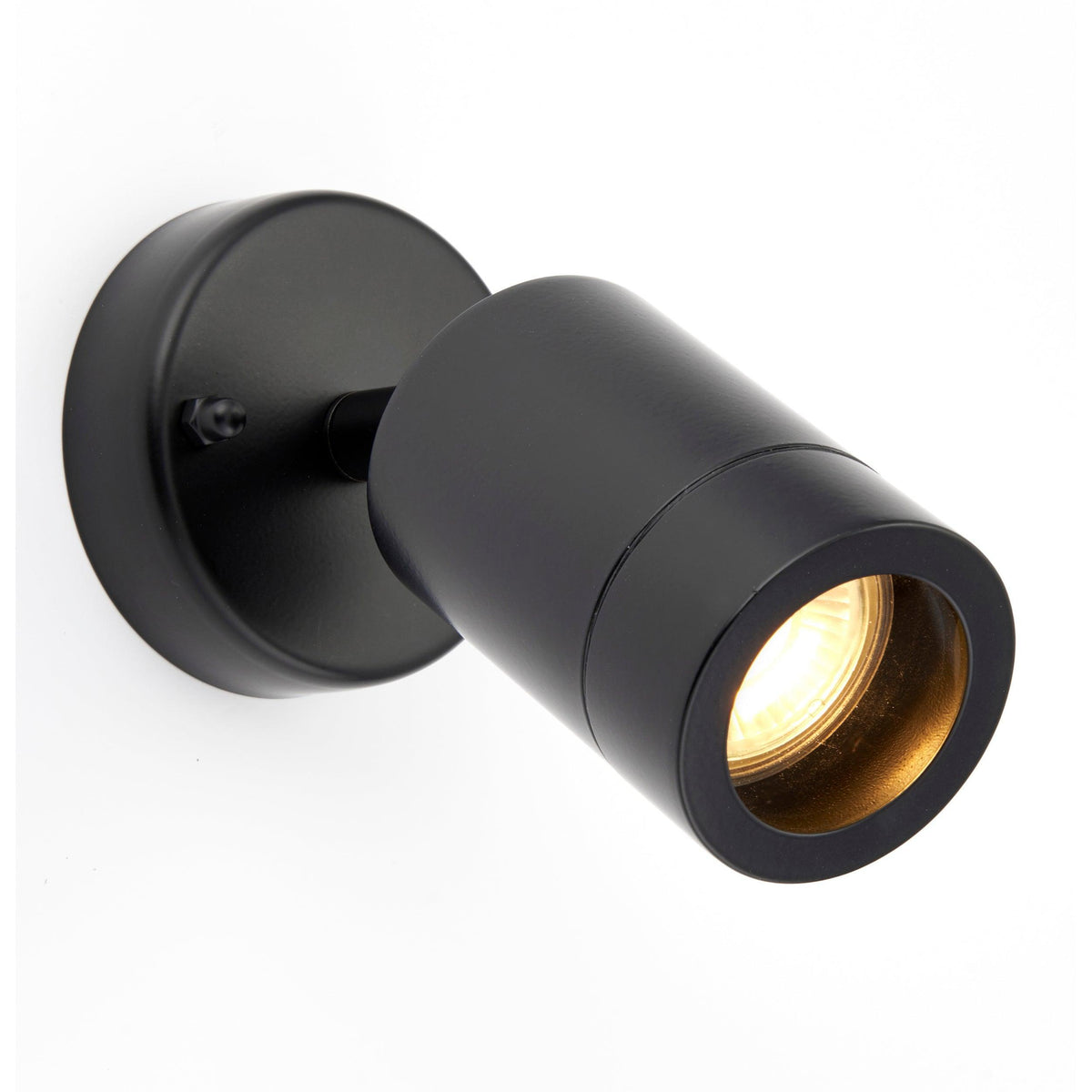 Palin Black LED Outdoor Spot Wall Light IP44 7W-warehouse-180926