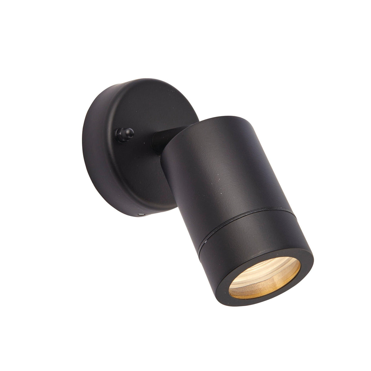Palin Black LED Outdoor Spot Wall Light IP44 7W-warehouse-180926