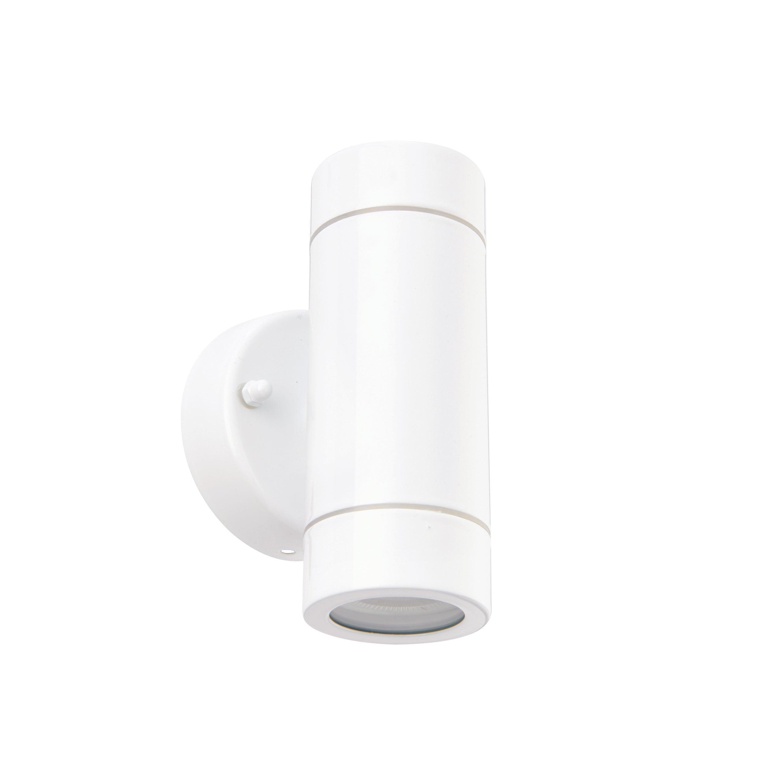 Palin 2 Light White Outdoor Wall Light IP44 7W-clearance
