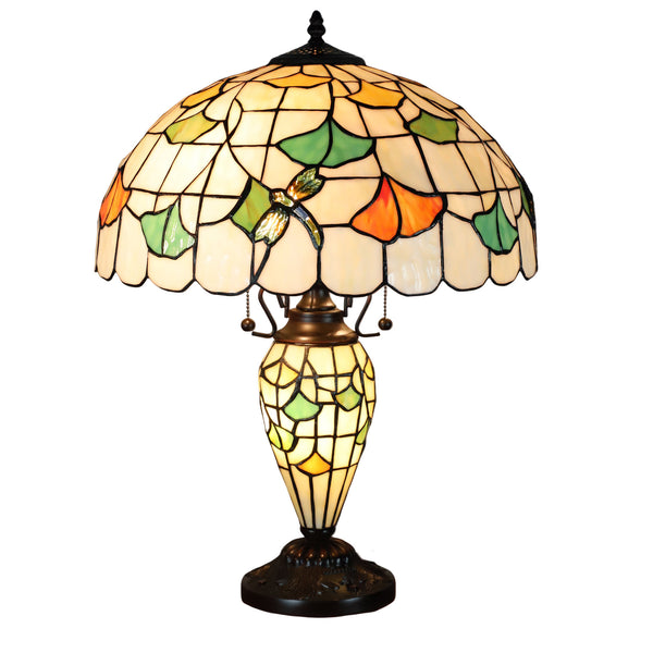Minster Ripon Double Cream Dragonfly Table Lamp