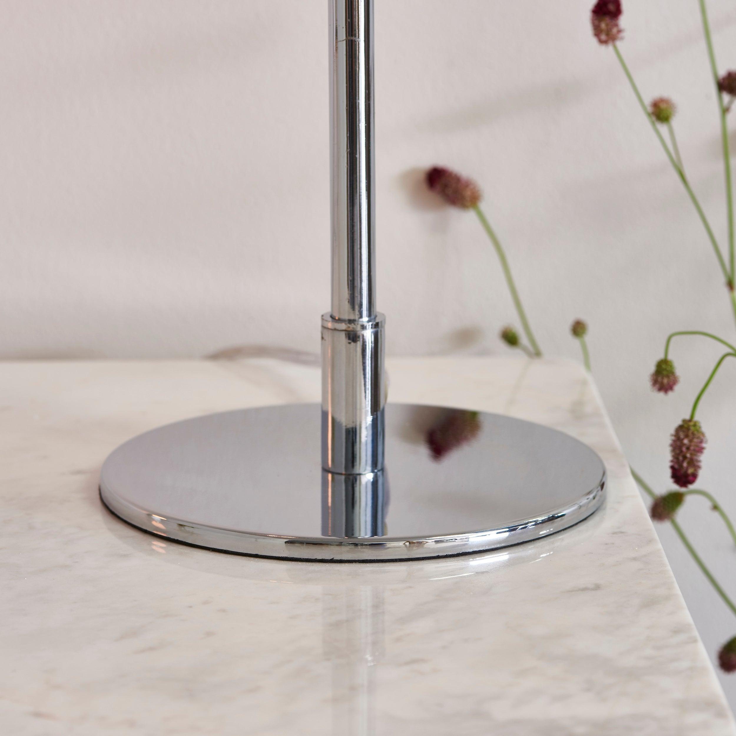 Endon Rubens 1 Light Chrome Table Lamp 76344 - close-up chrome base