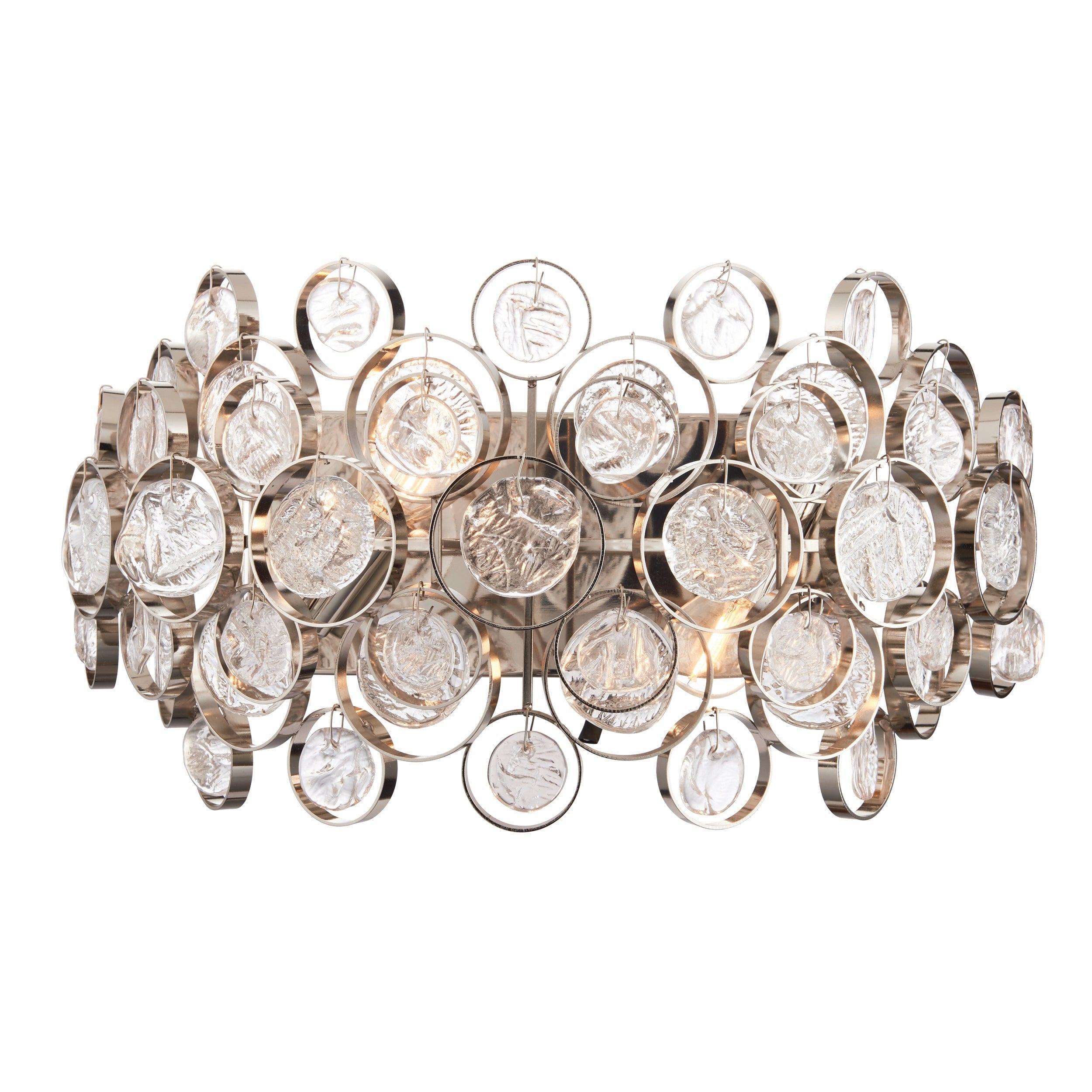 Endon Marella Nickel Finish Wall Light-OPEN-BOX-50-200826