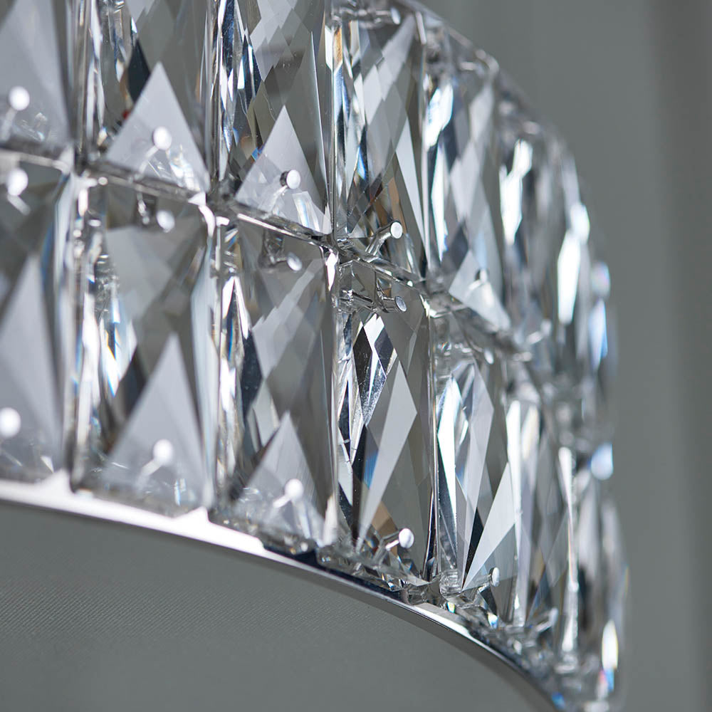 Verina 5 Light Chrome & Crystal Pendant