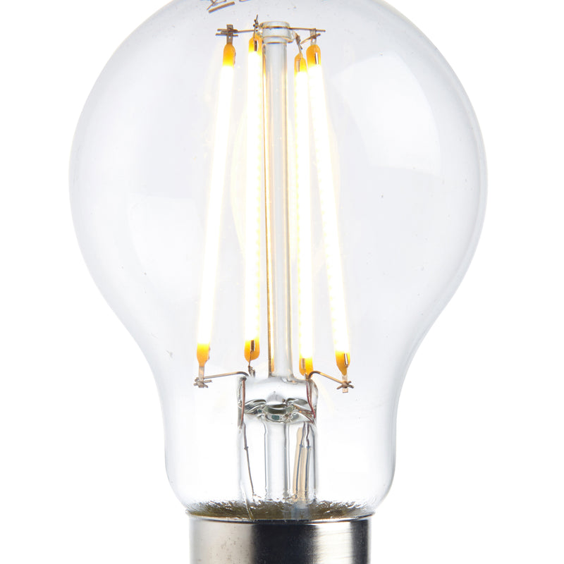 B22 Warm White LED filament Lamp Bulb GLS Dimmable 8W