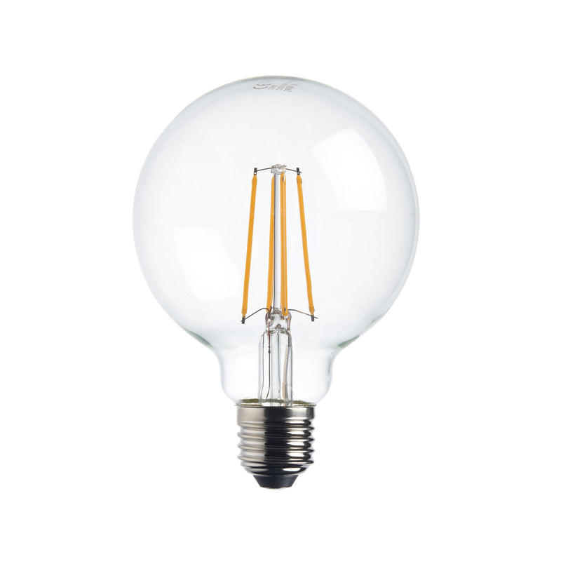 3 X E27 Warm White LED Filament Globe Light Bulb Dimmable 7W