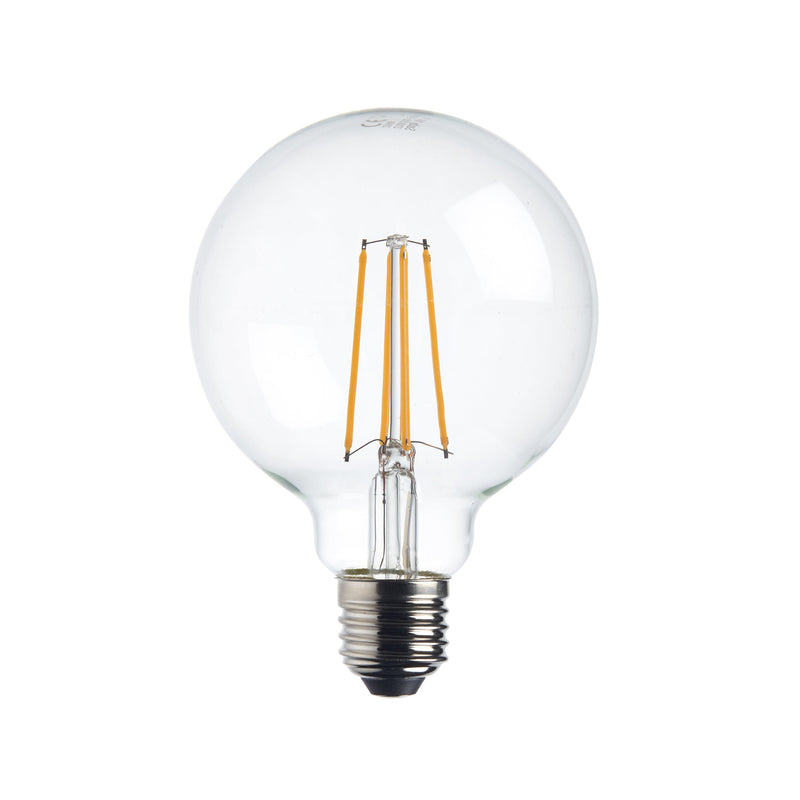 4 x E27 Warm White LED Filament Globe Light Bulb Dimmable 7W