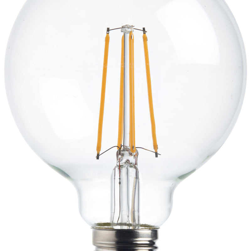 2 X E27 Warm White LED Filament Globe Light Bulb Dimmable 7W