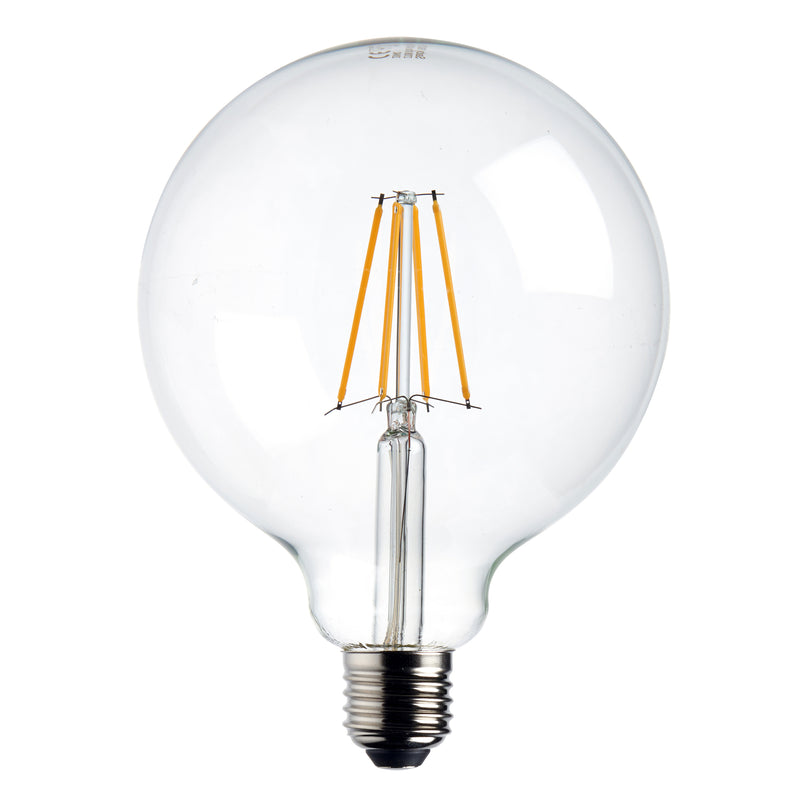 E27 LED Filament Globe Dimmable Lamp Bulb 125mm 7W