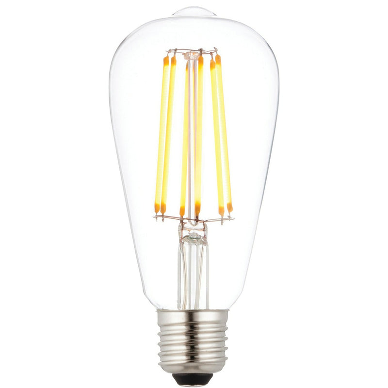 E27 LED 6w Filament Clear Pear Shaped Dimmable Light Bulb