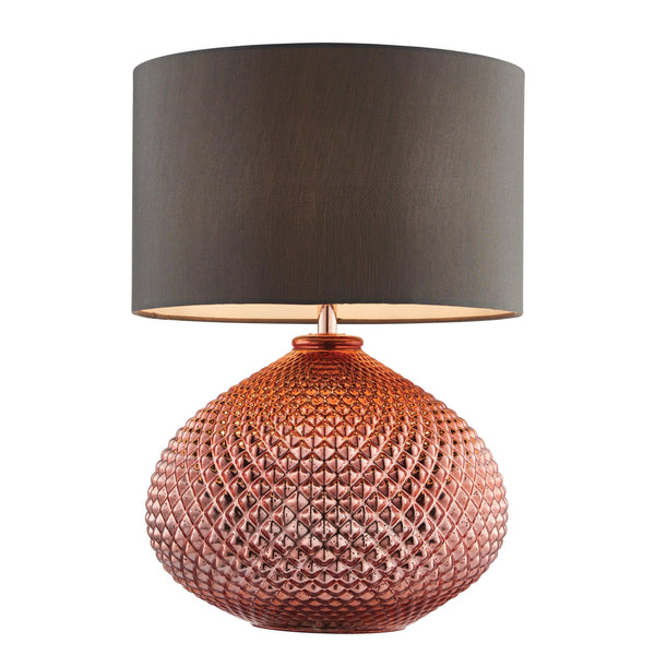 Endon Livia 1 Light Copper Table Lamp 77097