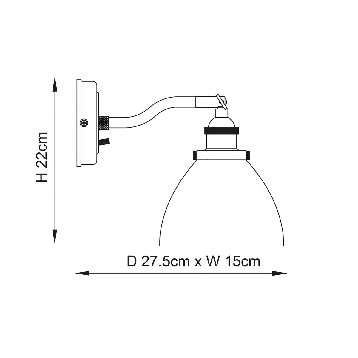 Hansen Brass Wall Light by Endon Lighting-OB-180926