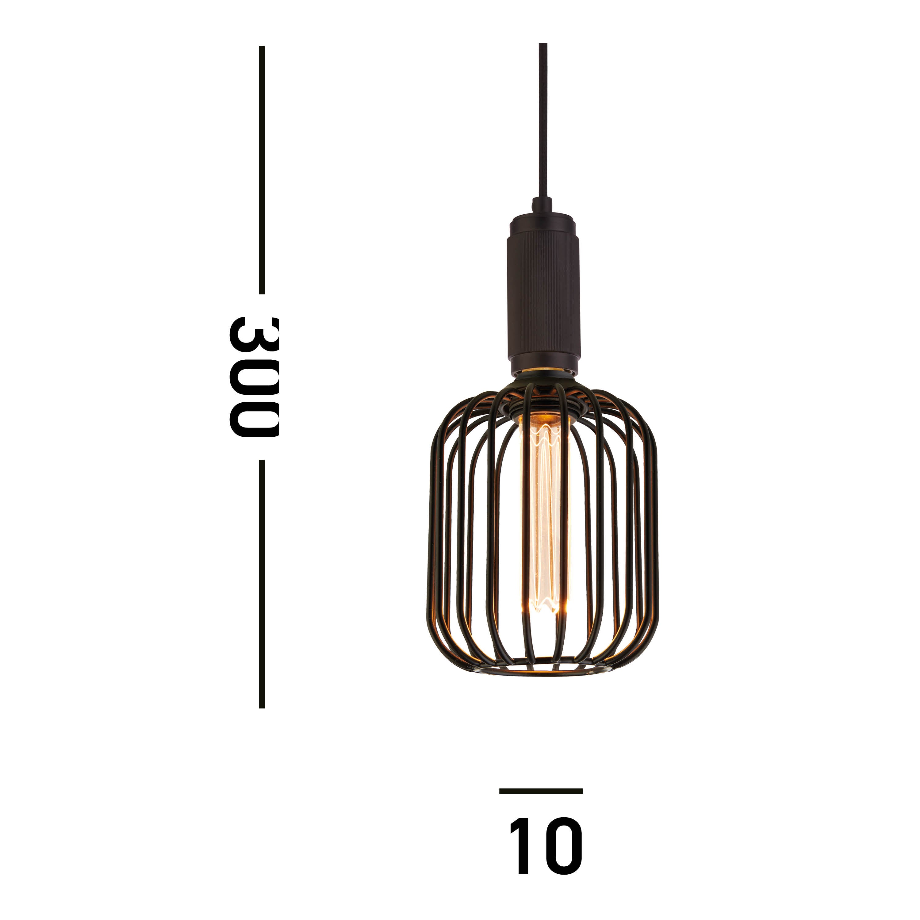 Searchlight Black Suspension Cable With Braided Cable