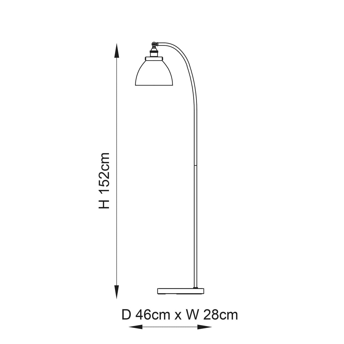 Hansen Brass Floor Lamp-OB-180926