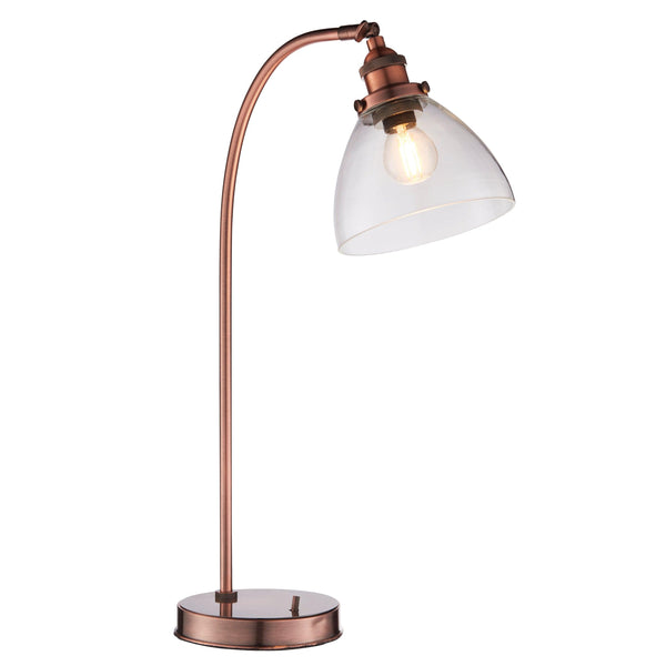 Endon Hansen 1 Light Copper Table Lamp 77861