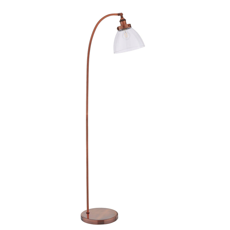 Hansen Traditional Copper Floor Lamp 77862 - unlit