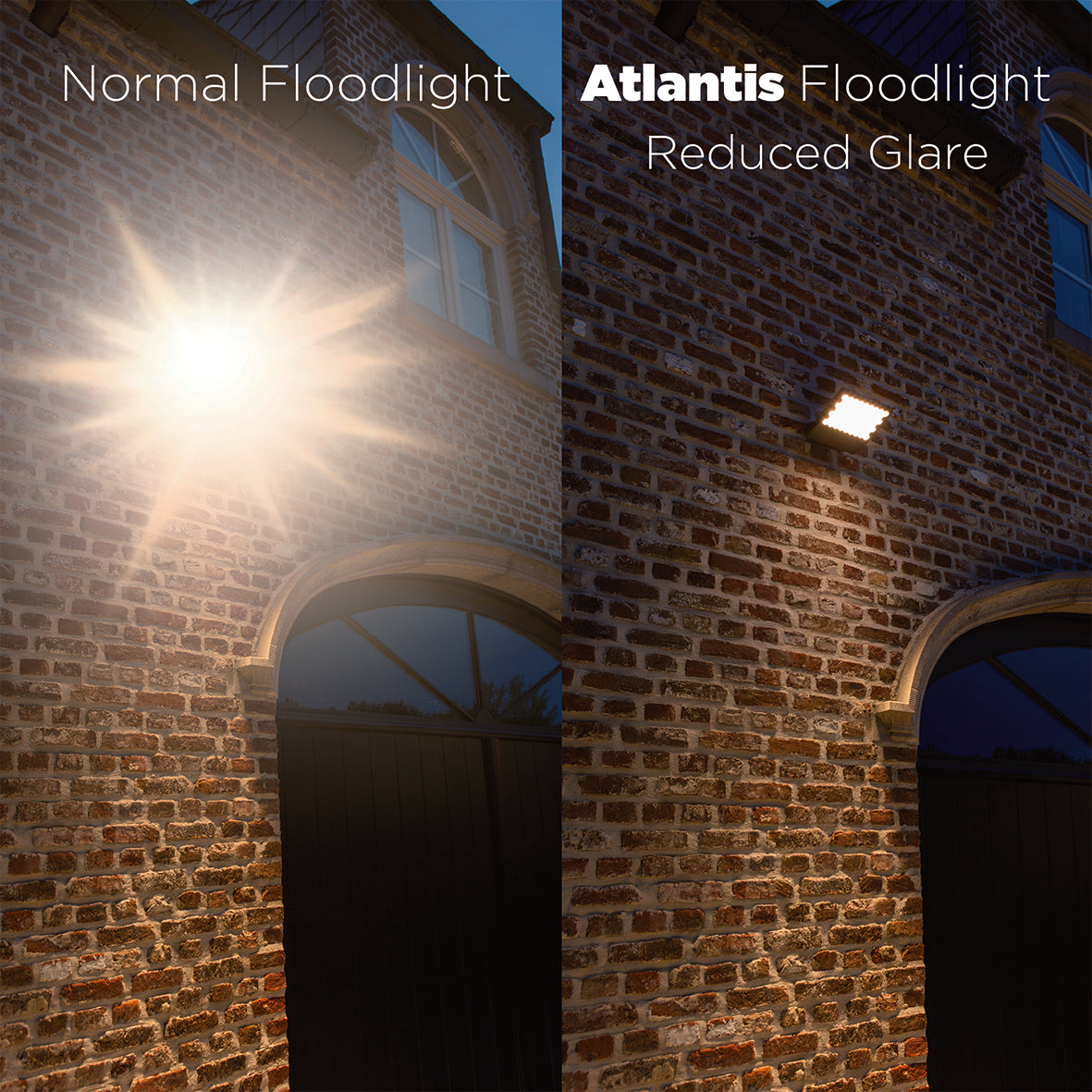 Lutec Atlantis Dark Grey LED Flood Light 13.7W Wall Light - Cool White