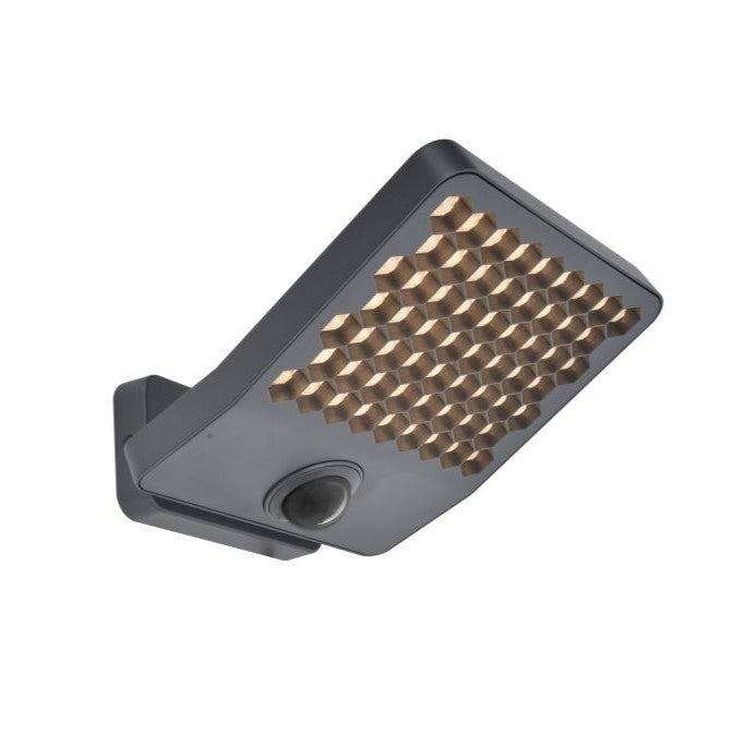 Lutec Atlantis PIR Dark Grey LED Flood Light 23.5W - Warm White