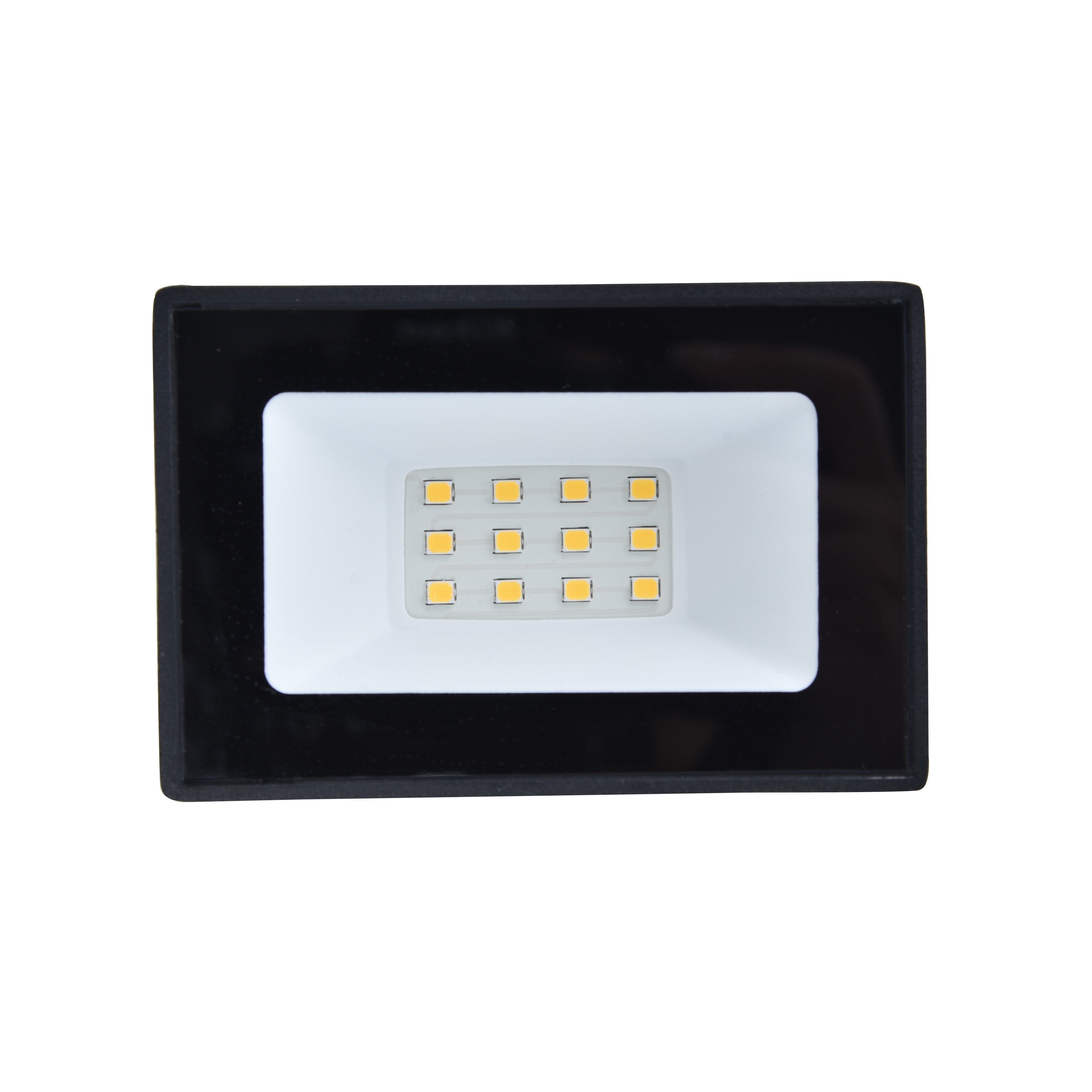 Lutec Halo 10W LED Outdoor Floodlight – Black (IP65)