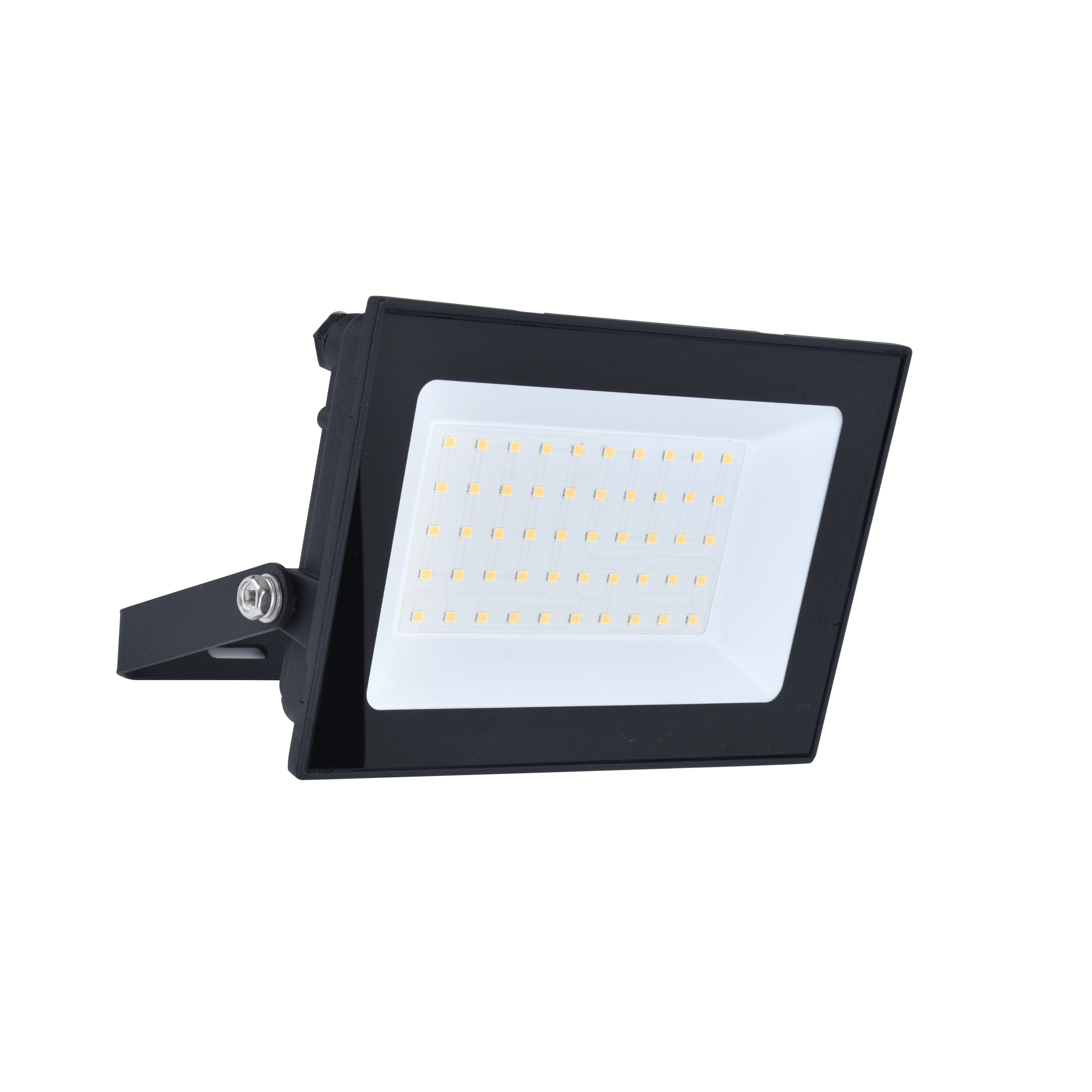 Lutec Halo 50W LED Outdoor Floodlight – Black (IP65)