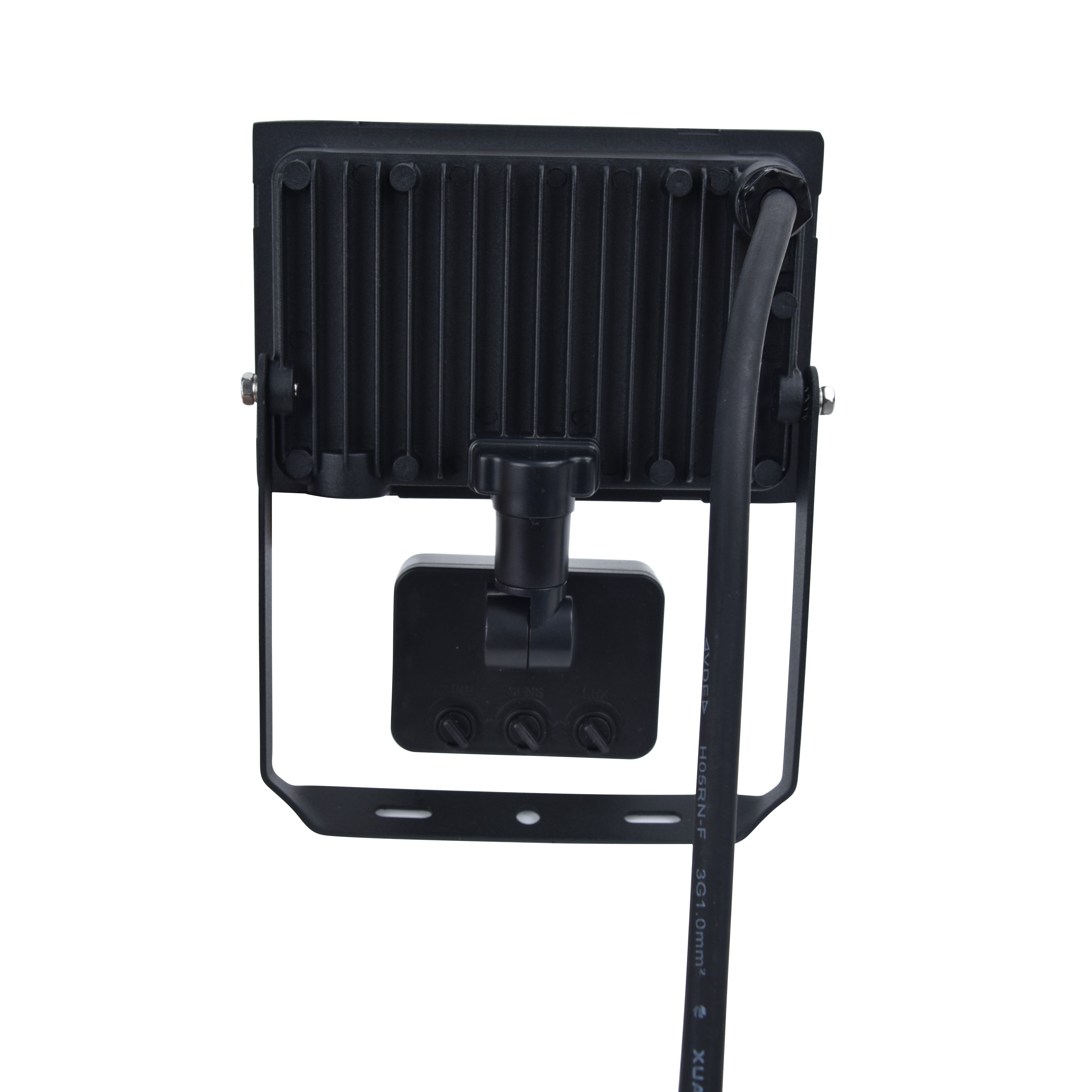 Lutec Halo 20W LED PIR Outdoor Floodlight – Black (IP44)