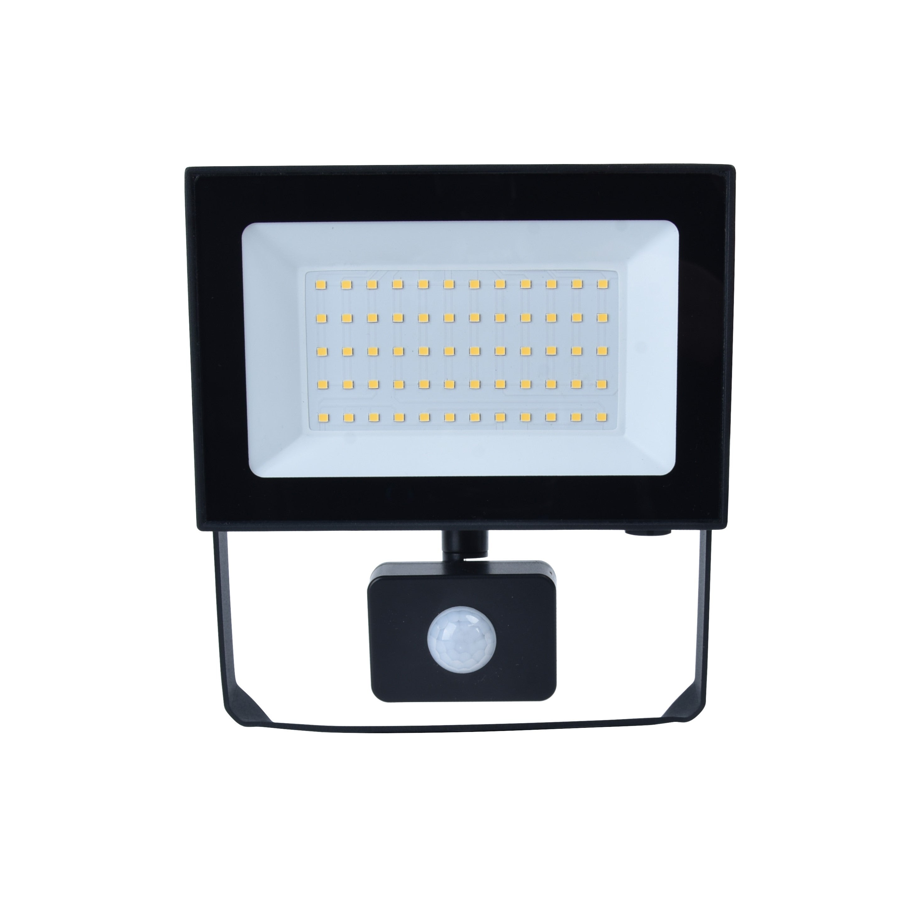 Lutec Halo 30W LED PIR Outdoor Floodlight – Black (IP44)