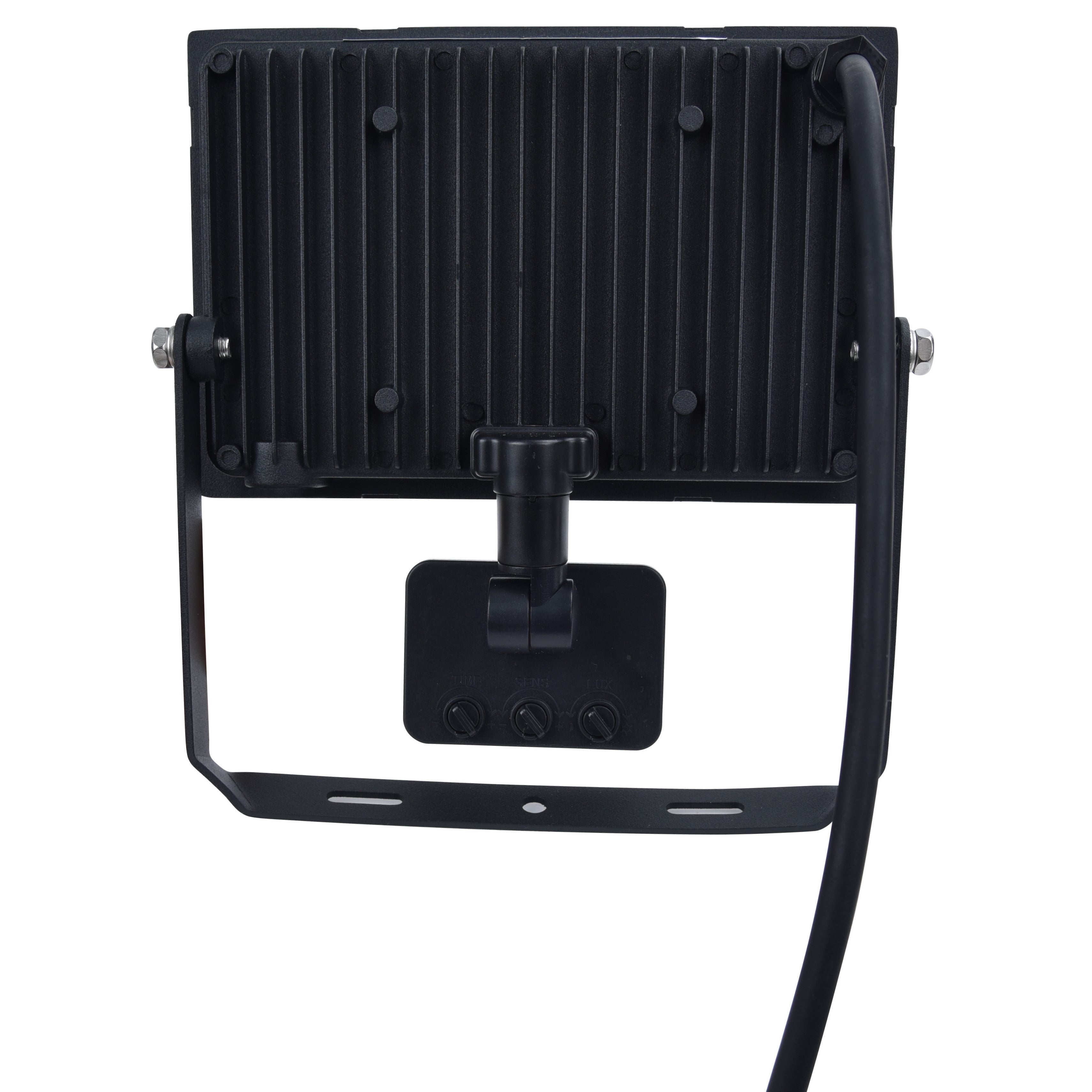 Lutec Halo 30W LED PIR Outdoor Floodlight – Black (IP44)