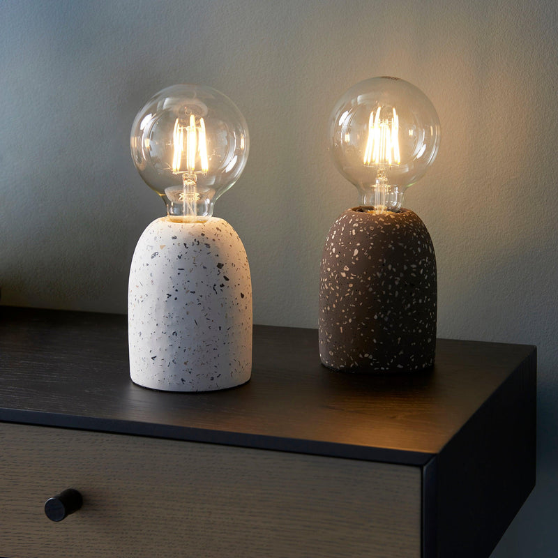 Endon Terrazzo 1 Light White Table Lamp 78181 - With Other Colour option