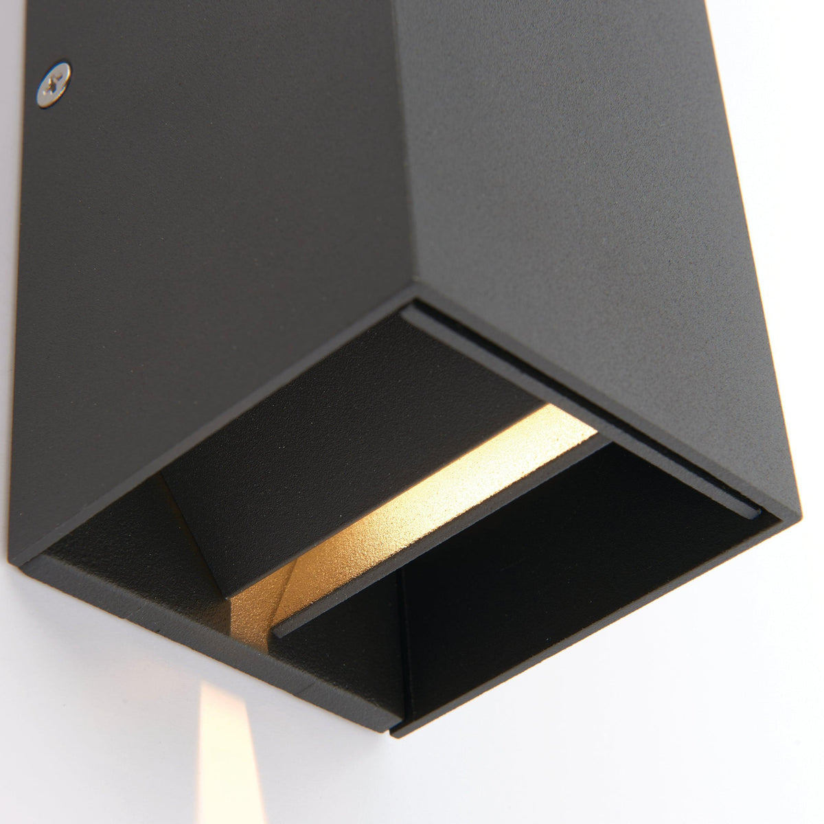 Glover Black LED Outdoor Wall Light IP44 5.5W-warehouse-180926