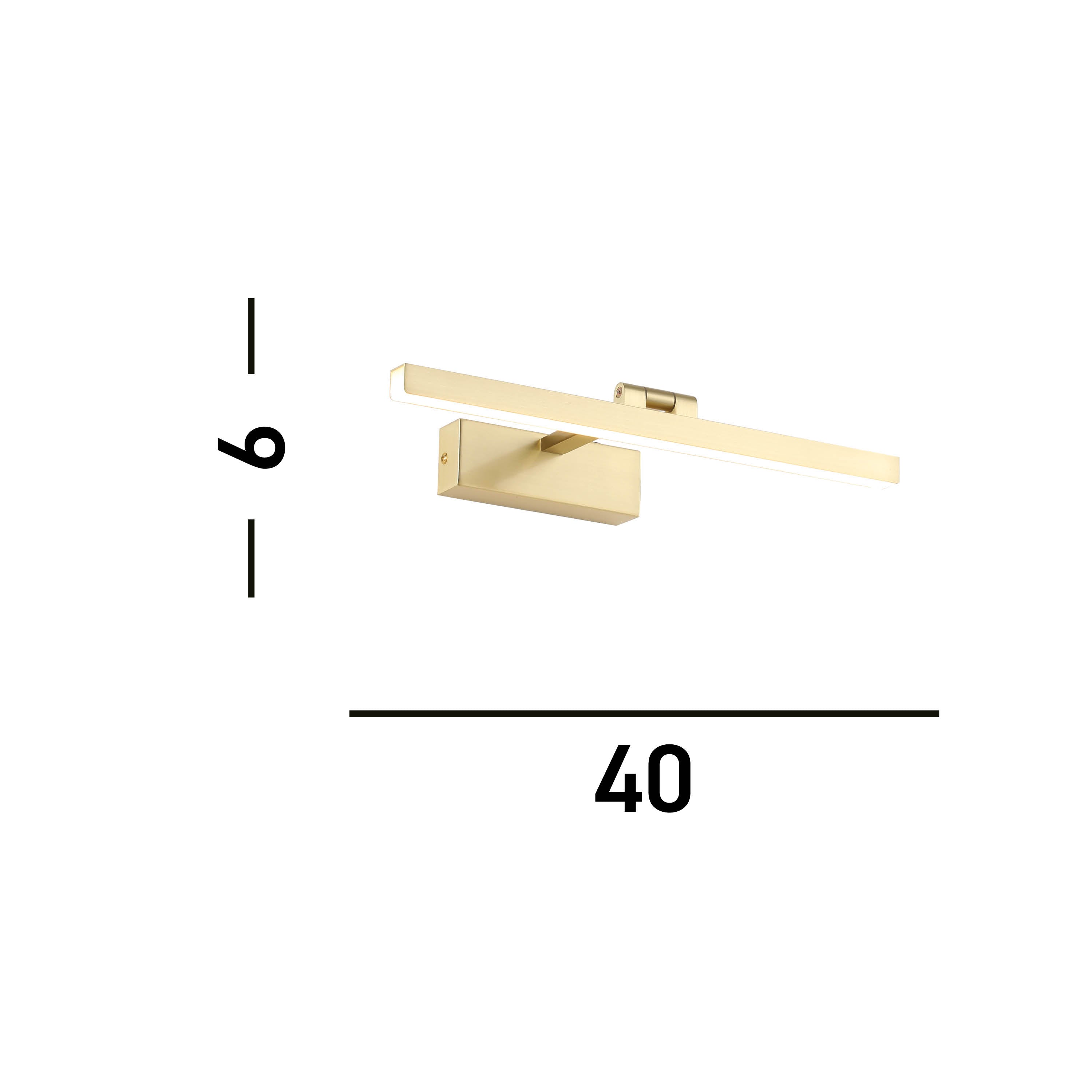 Searchlight Corfu Brass LED Picture Light