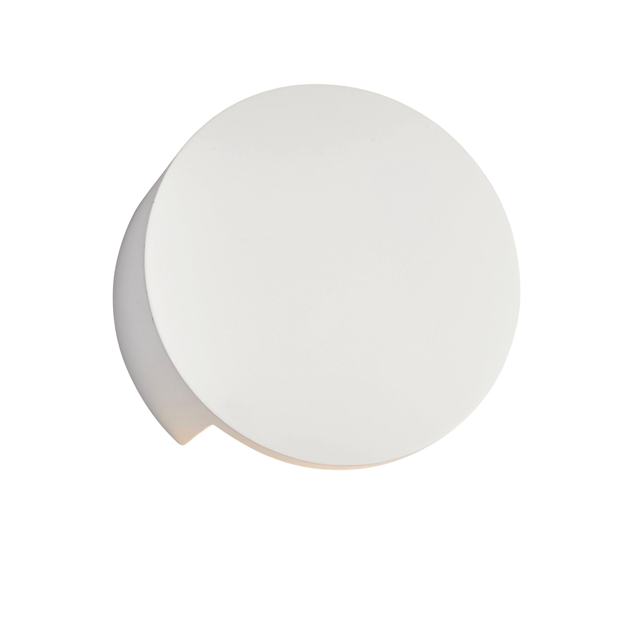 Endon Sanna 2 Light White Plaster Wall Light-WAREHOUSE-40-100226