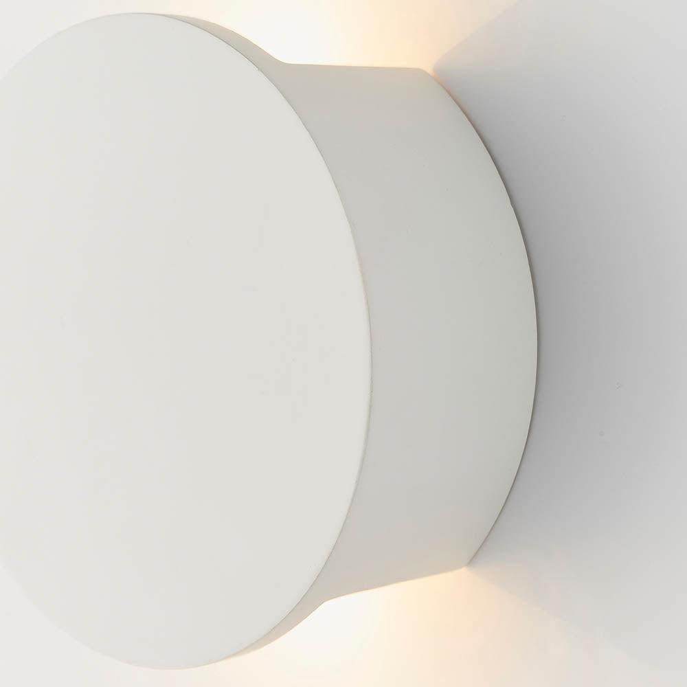 Endon Sanna 2 Light White Plaster Wall Light-warehouse-180926