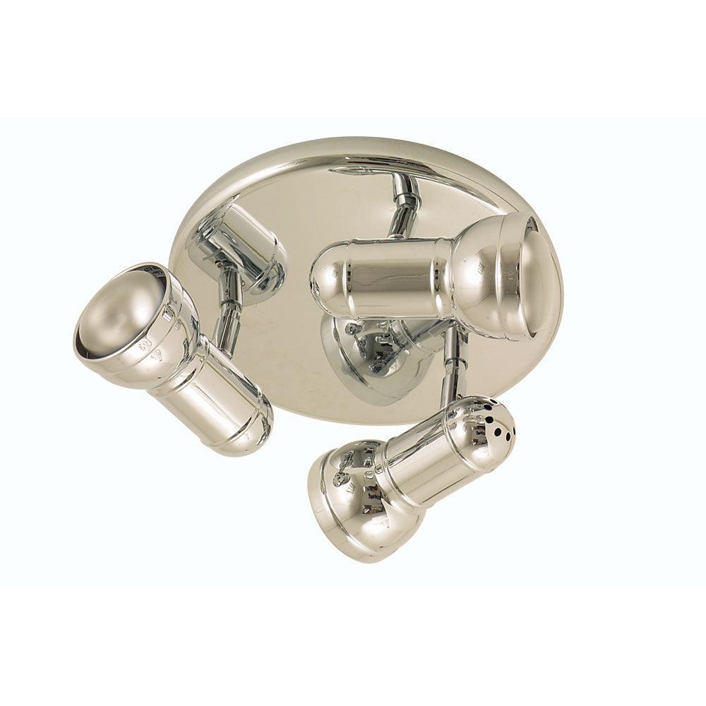 Oaks Lighting Regency 3 Plate Spot Light Chrome & Adjustable-warehouse-091026