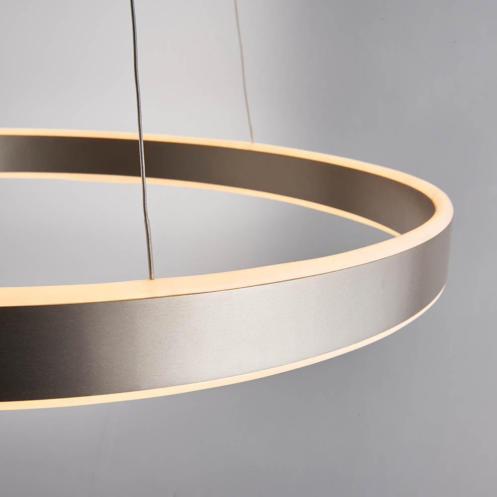 Endon Gen LED Nickel Pendant Ceiling-WAREHOUSE-40-290626