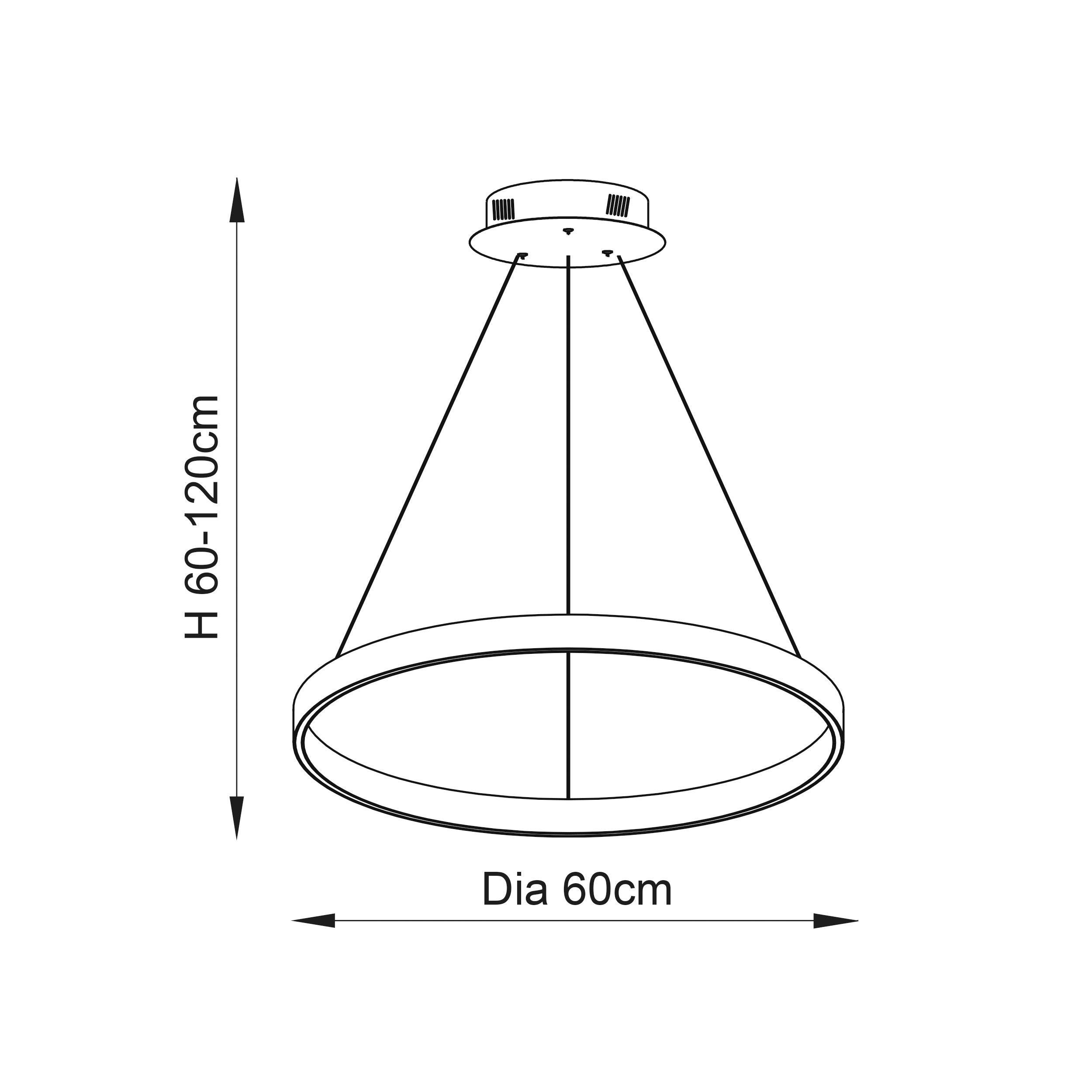 Endon Gen LED Nickel Pendant Ceiling-WAREHOUSE-40-290626