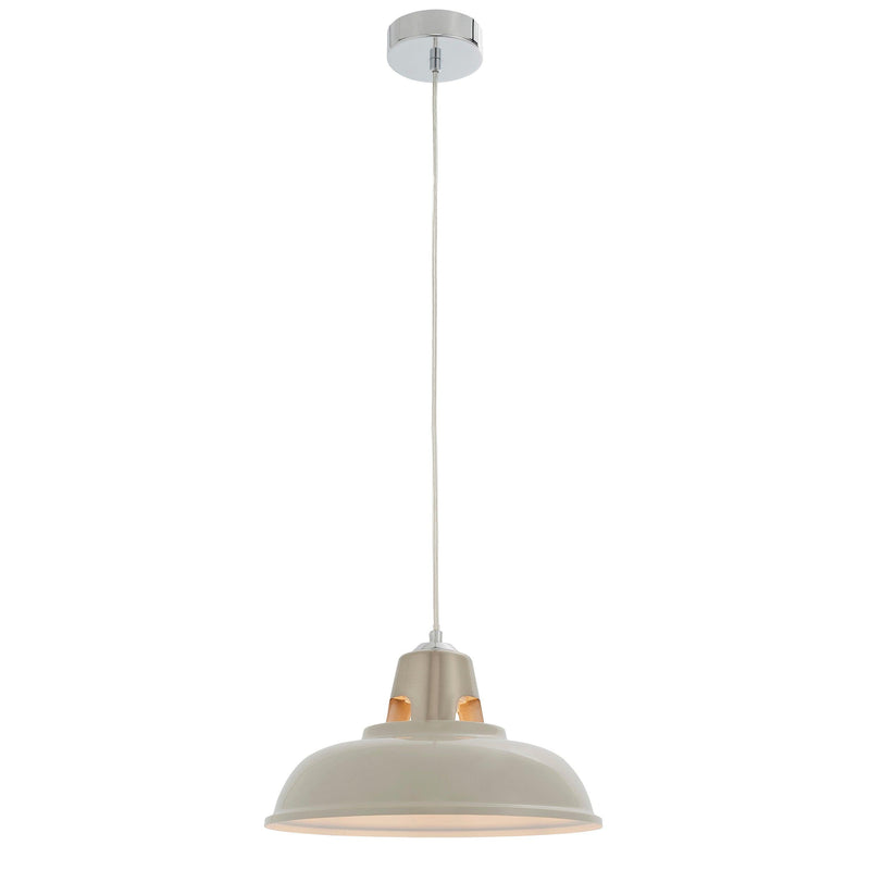 Henley 1 Light Taupe Ceiling Pendant Light Easyfit 80660 - including fixing