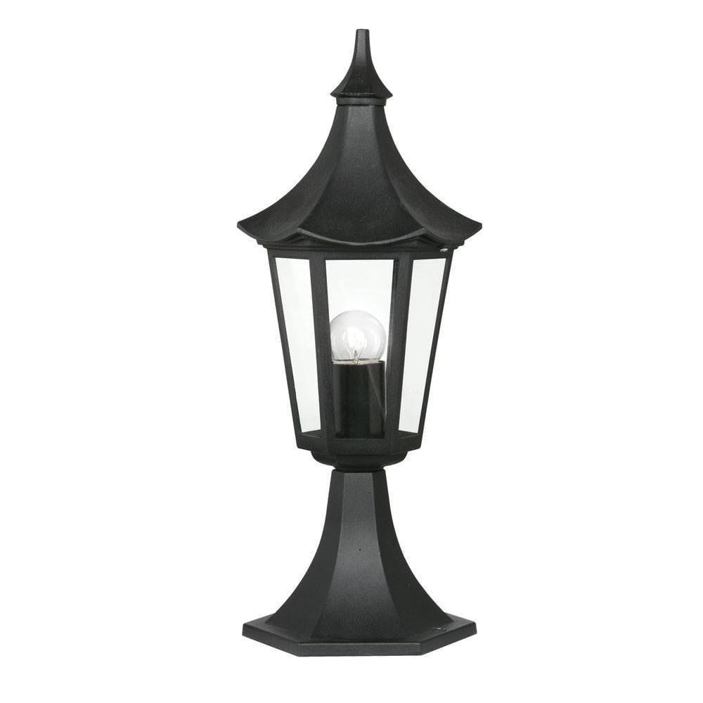 Oaks Witton Black Outdoor Pedestal Light-clearance