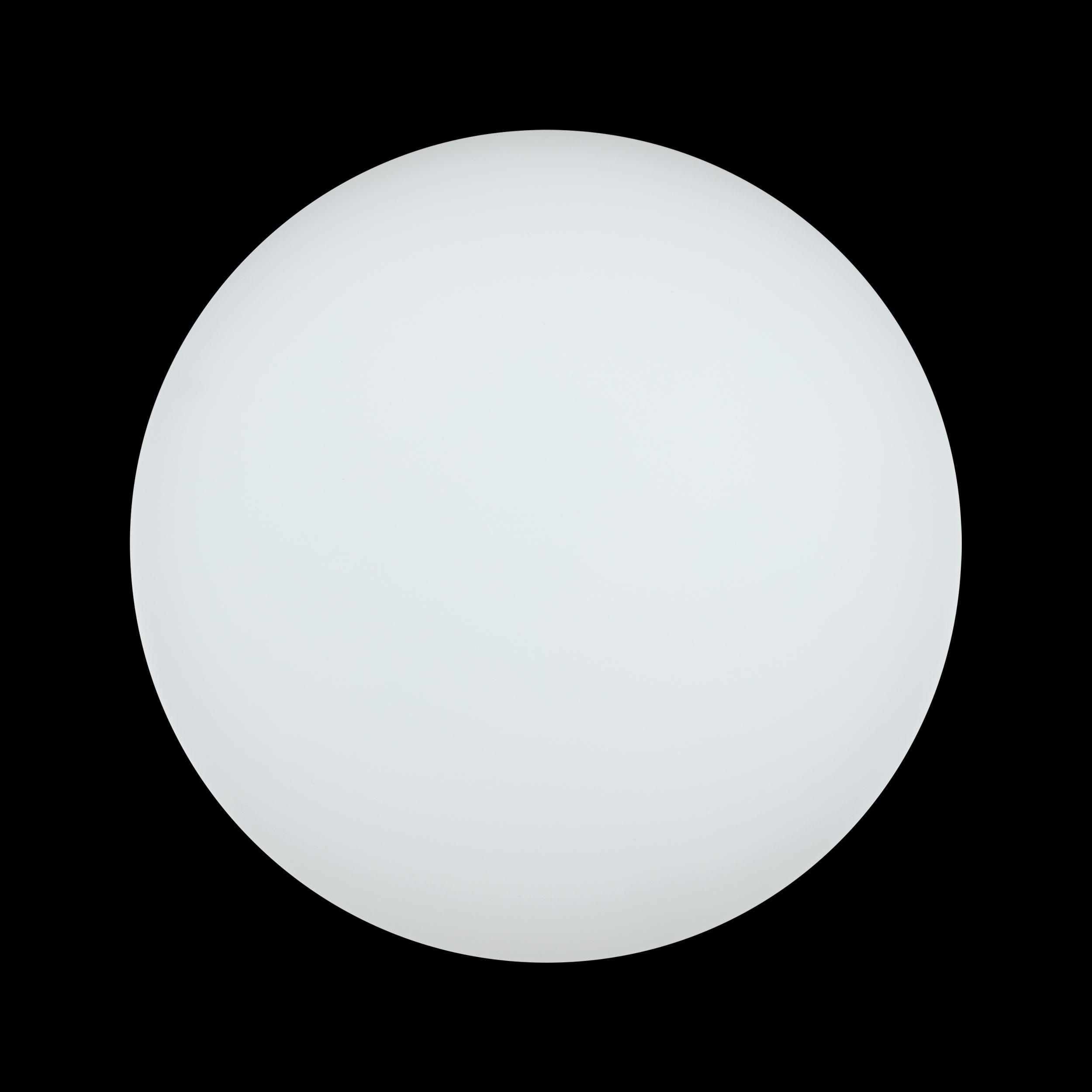 eglo ella white opal glass flush ceiling light 28cm living room image