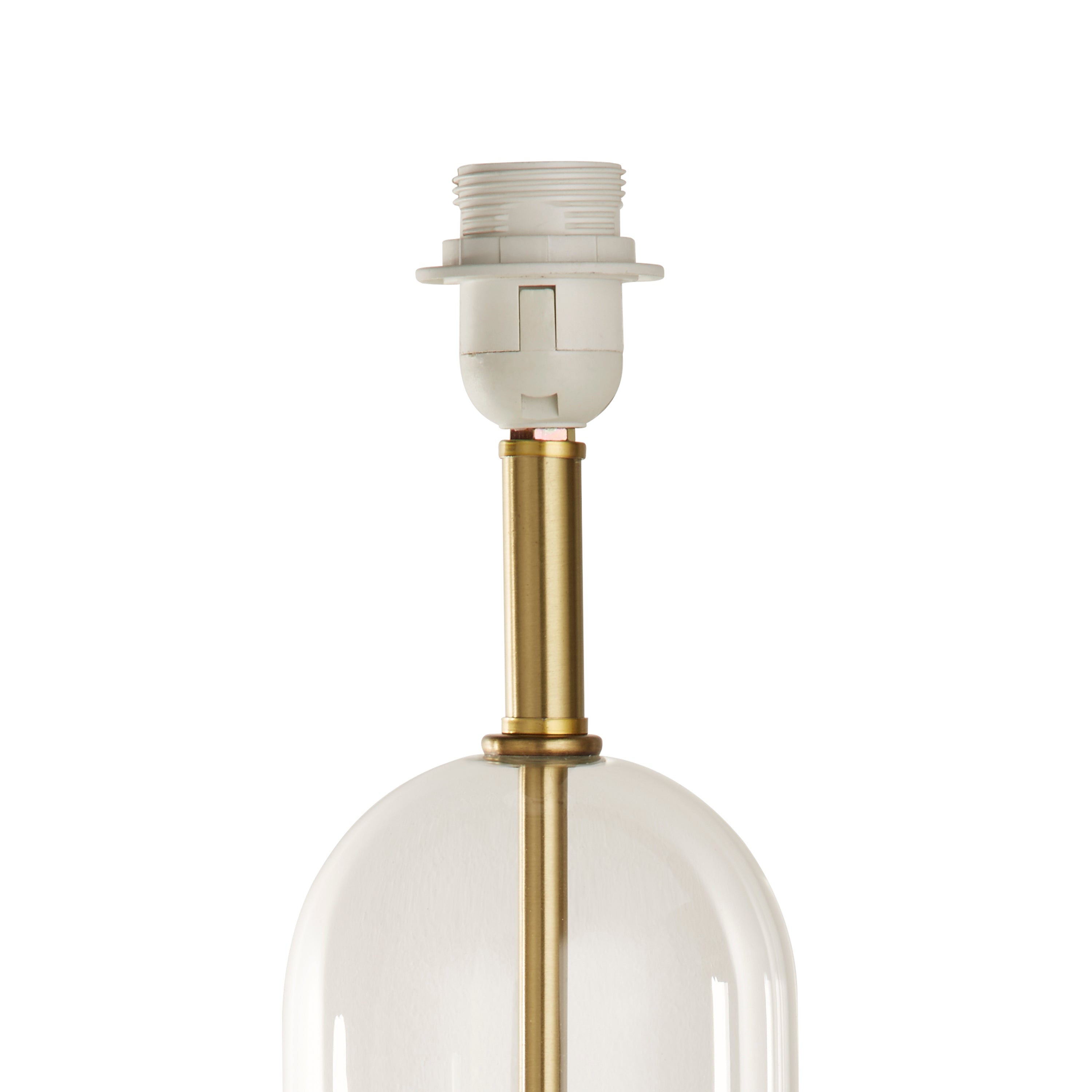 Base Only - Oxford Table Lamp - Brass Metal & Glass