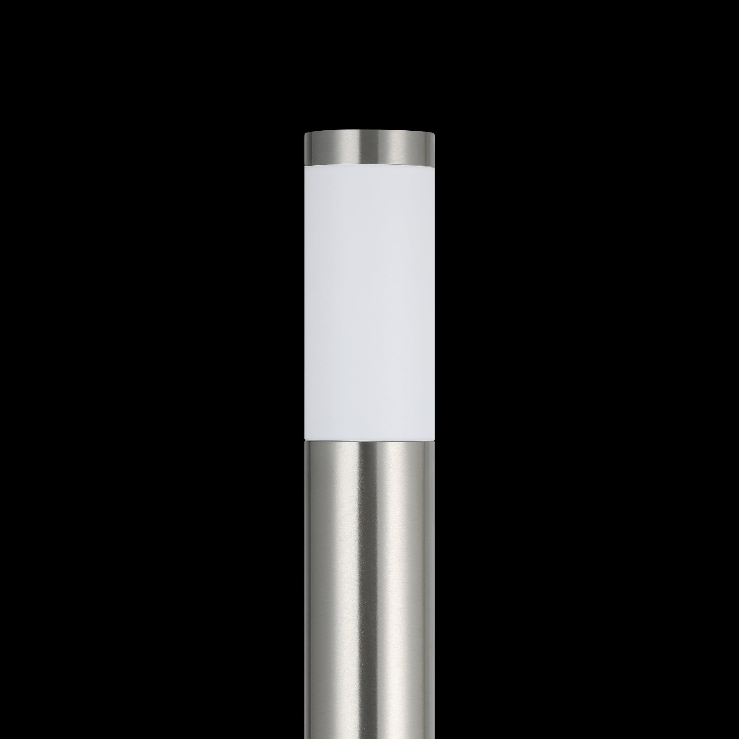 eglo helsinki silver outdoor ip65 post light 110cm hallway lighting 