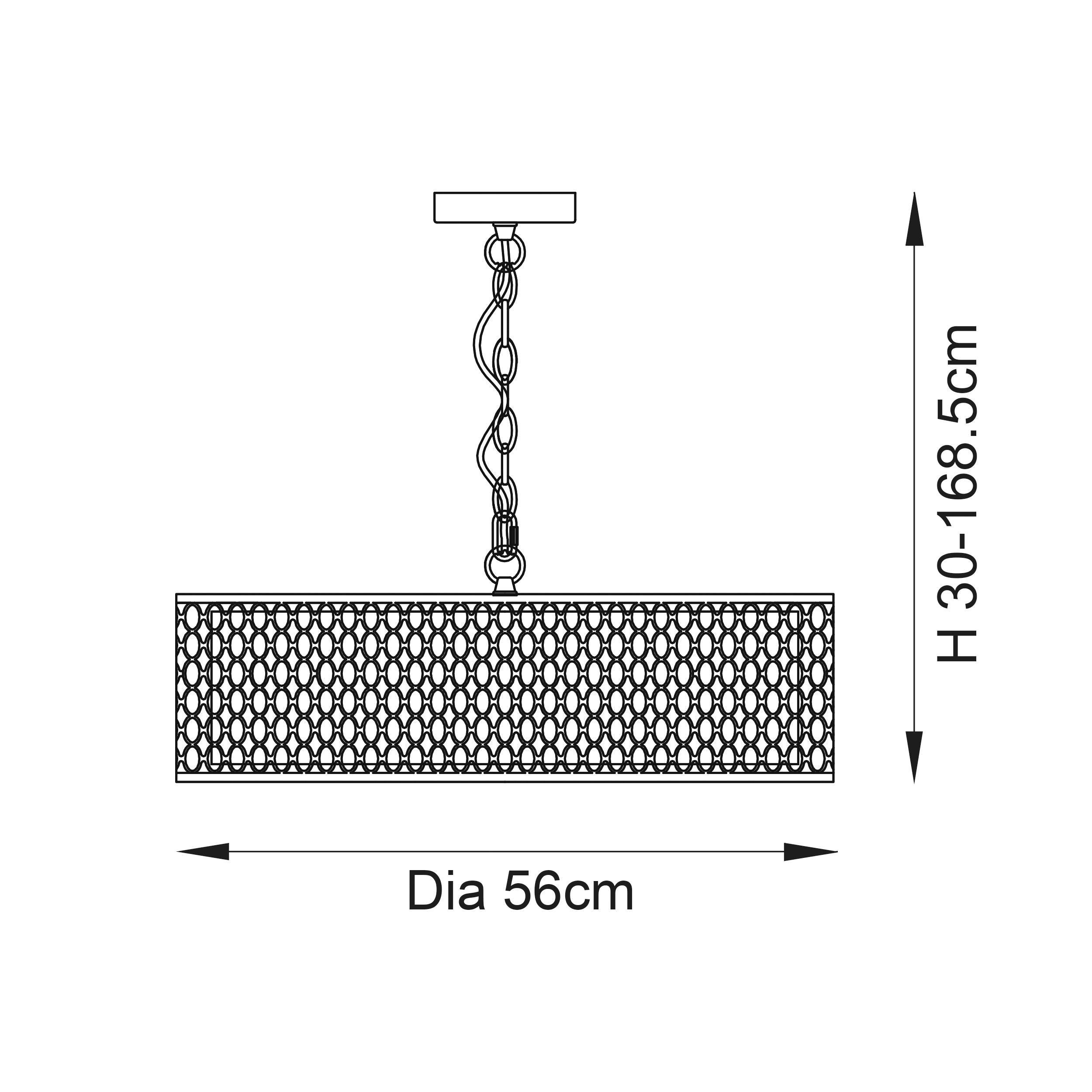 Endon Cordero 3 Light Satin Nickel Ceiling Pendant-Ceiling Pendant Lights-Endon Lighting hallway lighting photo Tiffany Lighting Direct