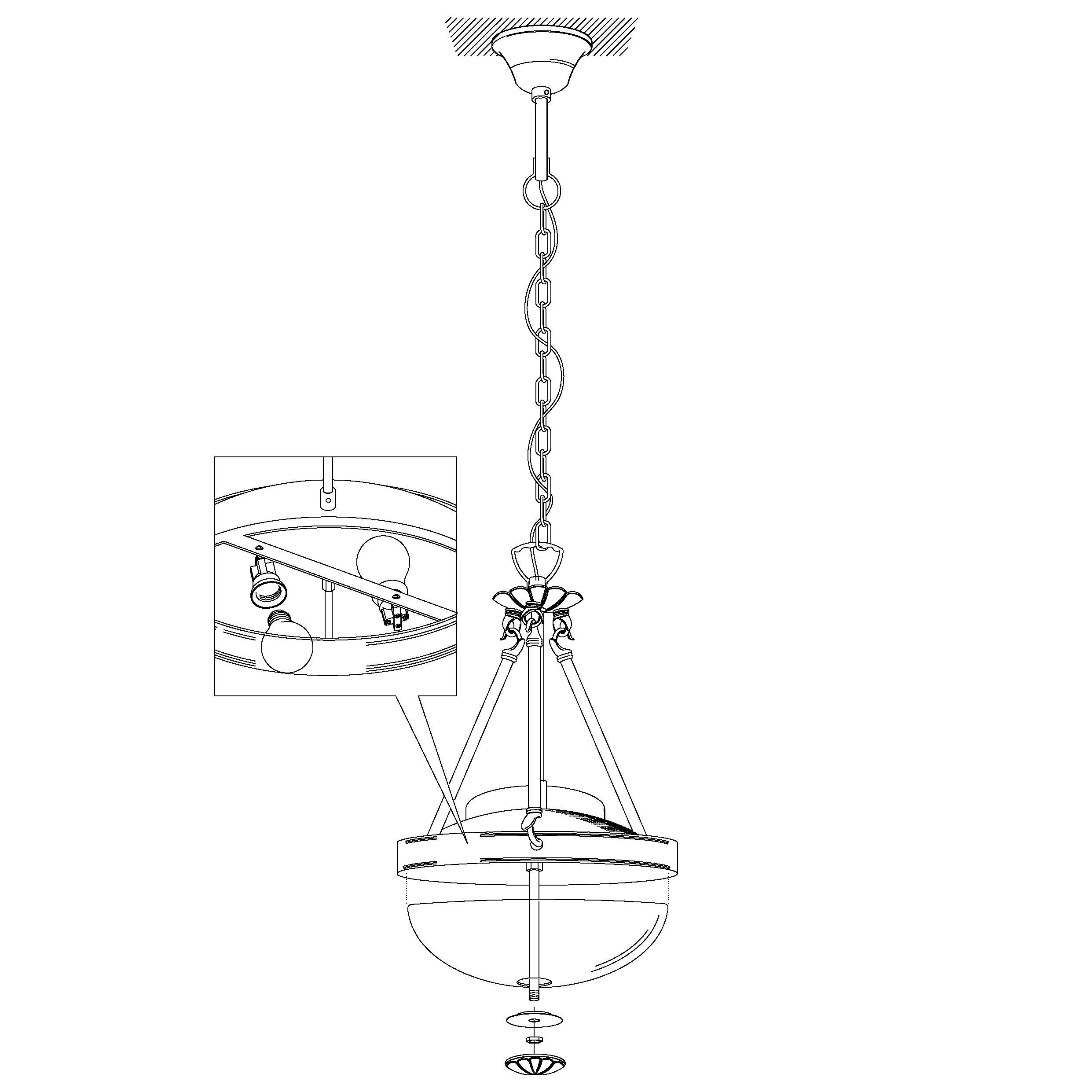 eglo savoy bronze and white glass ceiling pendant hallway lighting 